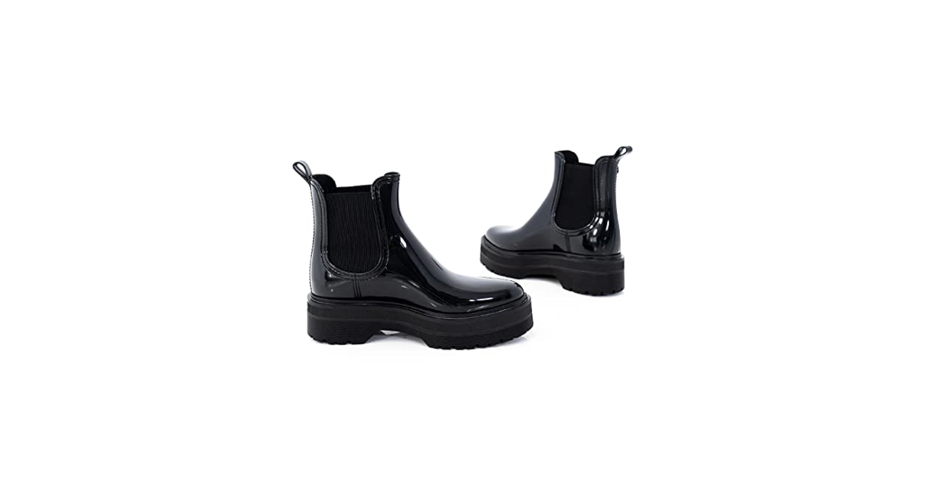 LEMON JELLY ブラックシューズ　25cm Amazon.com | Lemon Jelly Platform Ankle Boots - Casual